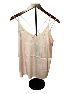Women's Light Pink Satin Cami Tank Top